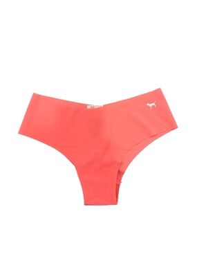 NWT PINK Victoria's Secret No-Show "LOVE PINK" Cheekster Panty in Coral Orange